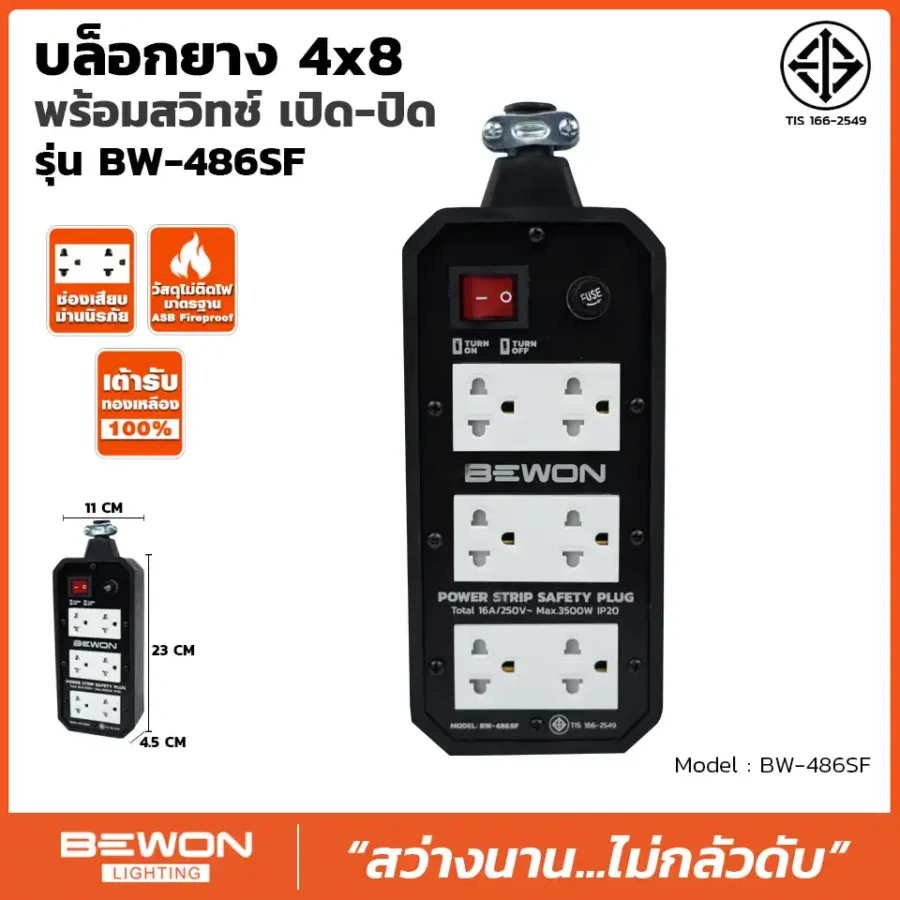 บล็อกยาง 4x8 รุ่น BW-486SF